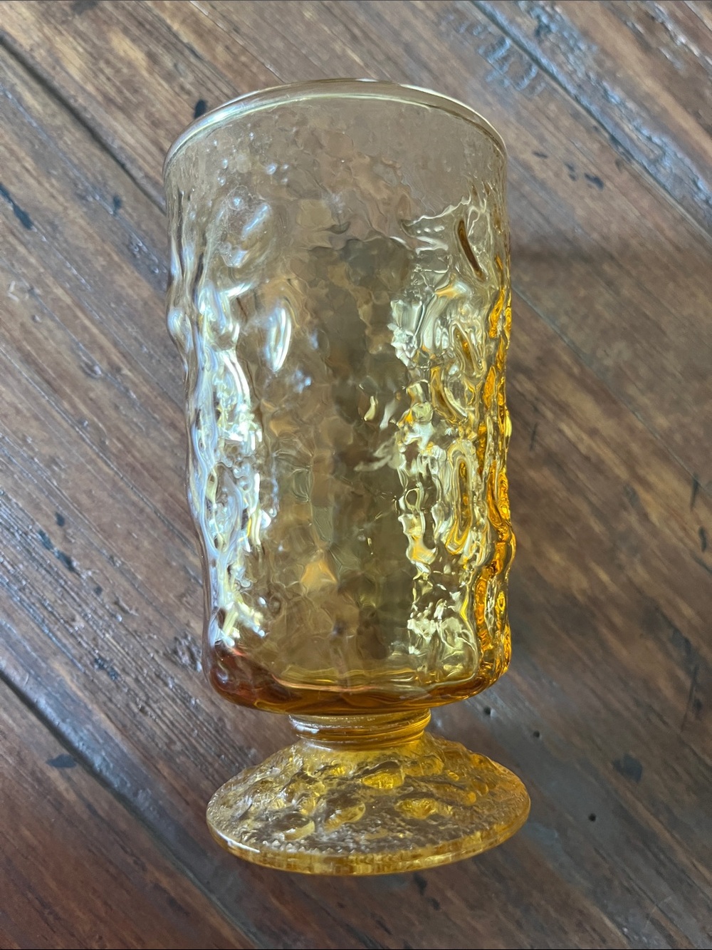 Vintage Amber Anchor Hocking Pitcher with 4 Matching Juice Glasses - Picture 7 of 8